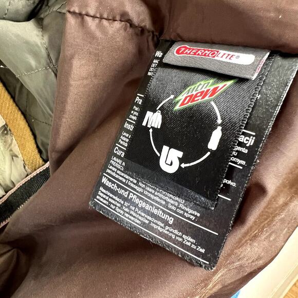 Burton x Mountain Dew MB Folsom Jacket Blue Green Snowboard Ski Men's MEDIUM - Picture 9 of 15